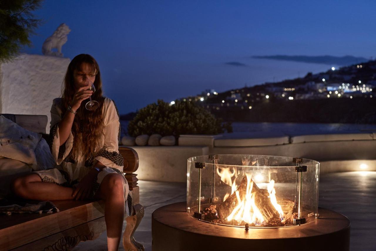 Villa Santa Katerina - Sea View & Outdoor Hot Tub プラティス・ヤロス エクステリア 写真